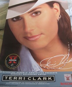 Vintage 1997 NOS Winchester SUPER-X Shotgun Shells Terri Clark Poster 16" x 22"