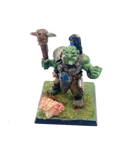 Ogre Ork Warhammer Fantasy Vintage Old hammer Miniatura Metallo Games Workshop - Afbeelding 1 van 1