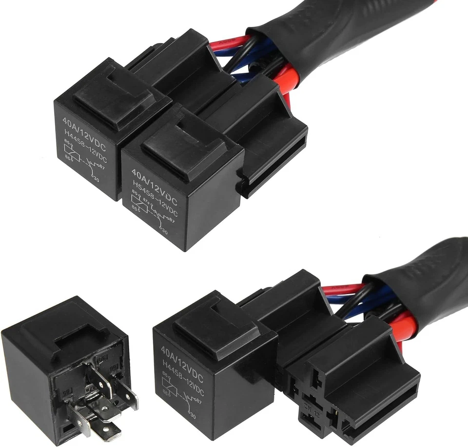 Arnés de cableado intensificador de brillo de faros LED para camioneta Toyota H4 Foto 2 de 4