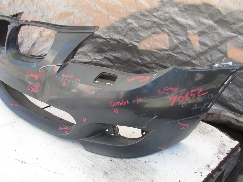 BMW E60 2008 2009 2010 SERIE 5 545i 550i M Sport parachoques delantero cubierta OEM Foto 3 de 4