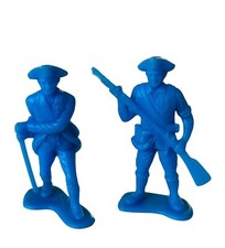 MPC Blue Revolutionary Civil War soldiers army lot vtg western toys 1960s marx 1