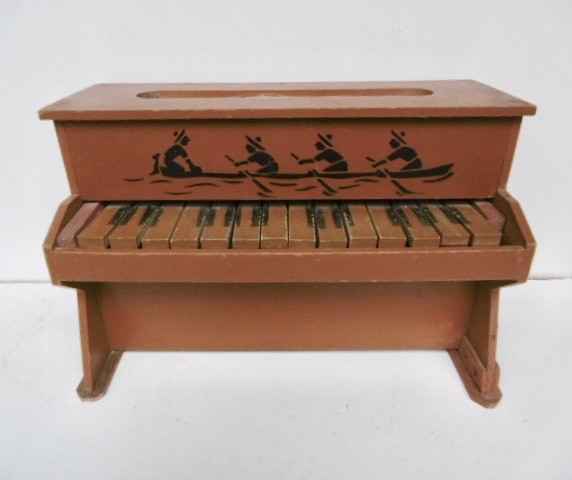 Jouet D'enfant Art Déco - Piano En Bois - Marqué JOUJOUVILLE FRANCE - Occasion Bon état