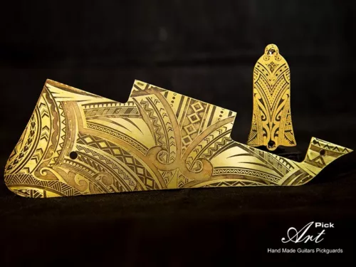 Aged Brass Gold Gibson Les Paul Pickguard Standard SET-of-2 Products