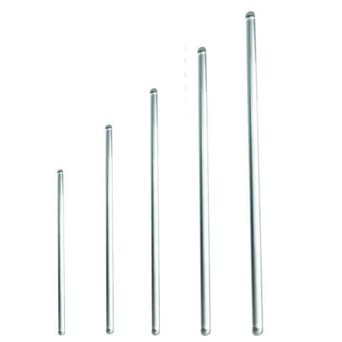 5Pcs Glass Stirring Rods Stir Stick Both Ends Round 13.8",12",10",8",6" Long