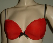 TEZENIS REGGISENO ROSSO e NERO TAGLIA 3B LINGERIE SEXY INTIMO BRA