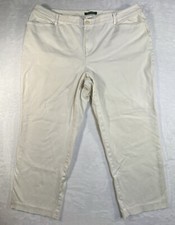 Lauren Ralph Lauren Pants Women's Wide Leg Size 18W Ivory Off White