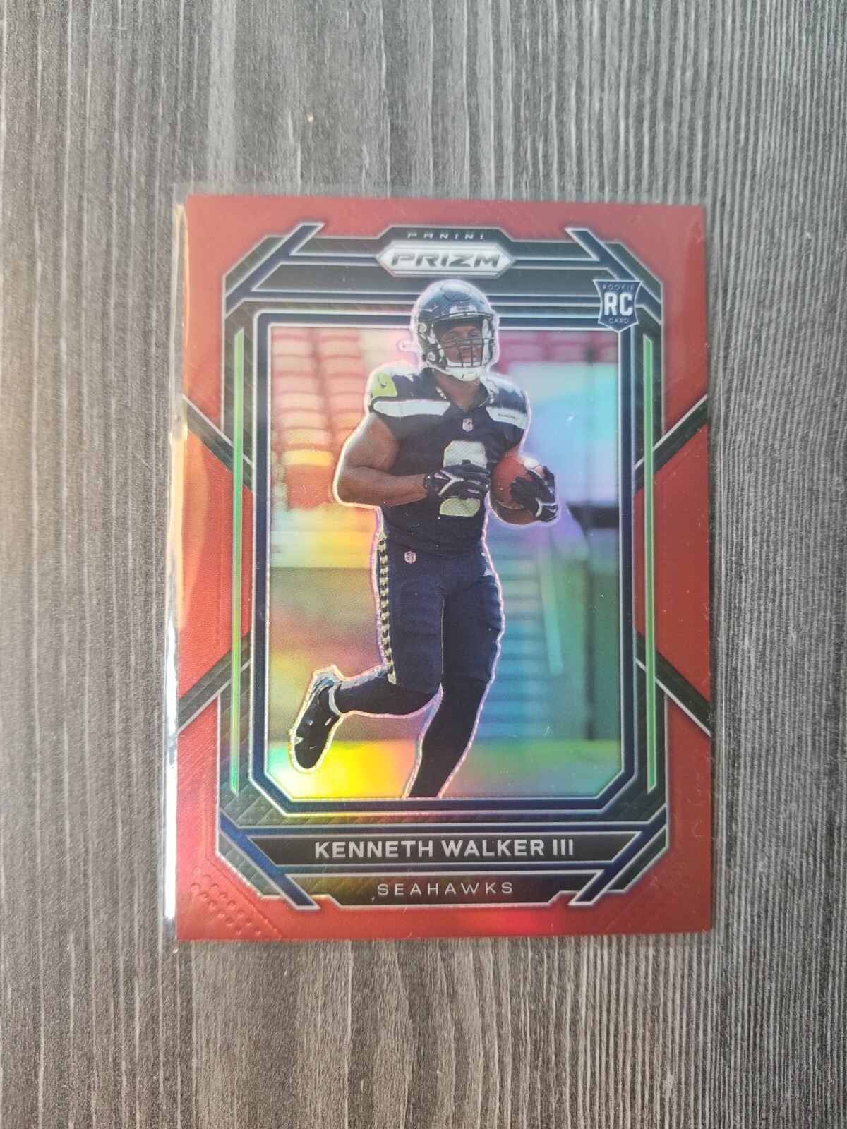 2022 Prizm Kenneth Walker III Retail Red SSP RC Seahawks Case hit No. 318 Fresh