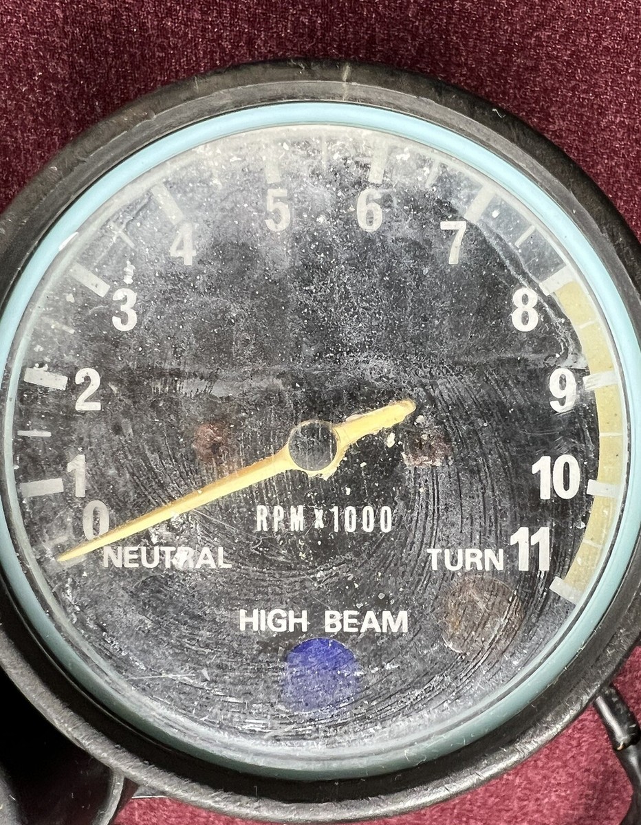 1974 KAWASAKI KE175 F7 SPEEDOMETER & TACHOMETER CLUSTER - TESTED