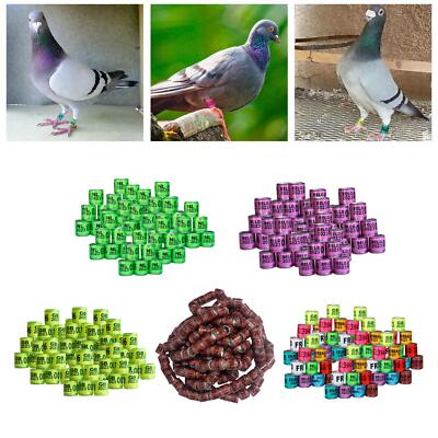 2026 8mm Pigeon Leg Rings – Lot Of 20 Blue Dove Bands For Bird Identification