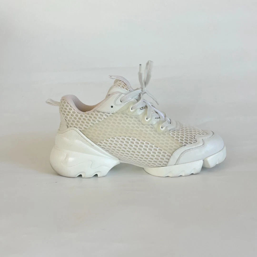 Baskets Christian Dior blanches à lacets maille connectée pointure 41