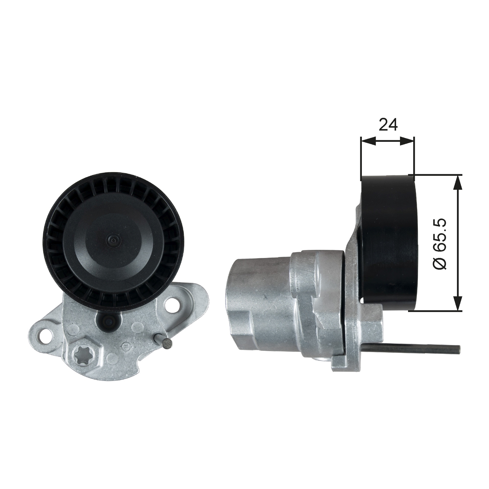 GATES T39387 Belt Tensioner, V-ribbed belt for SEAT,SKODA,VW