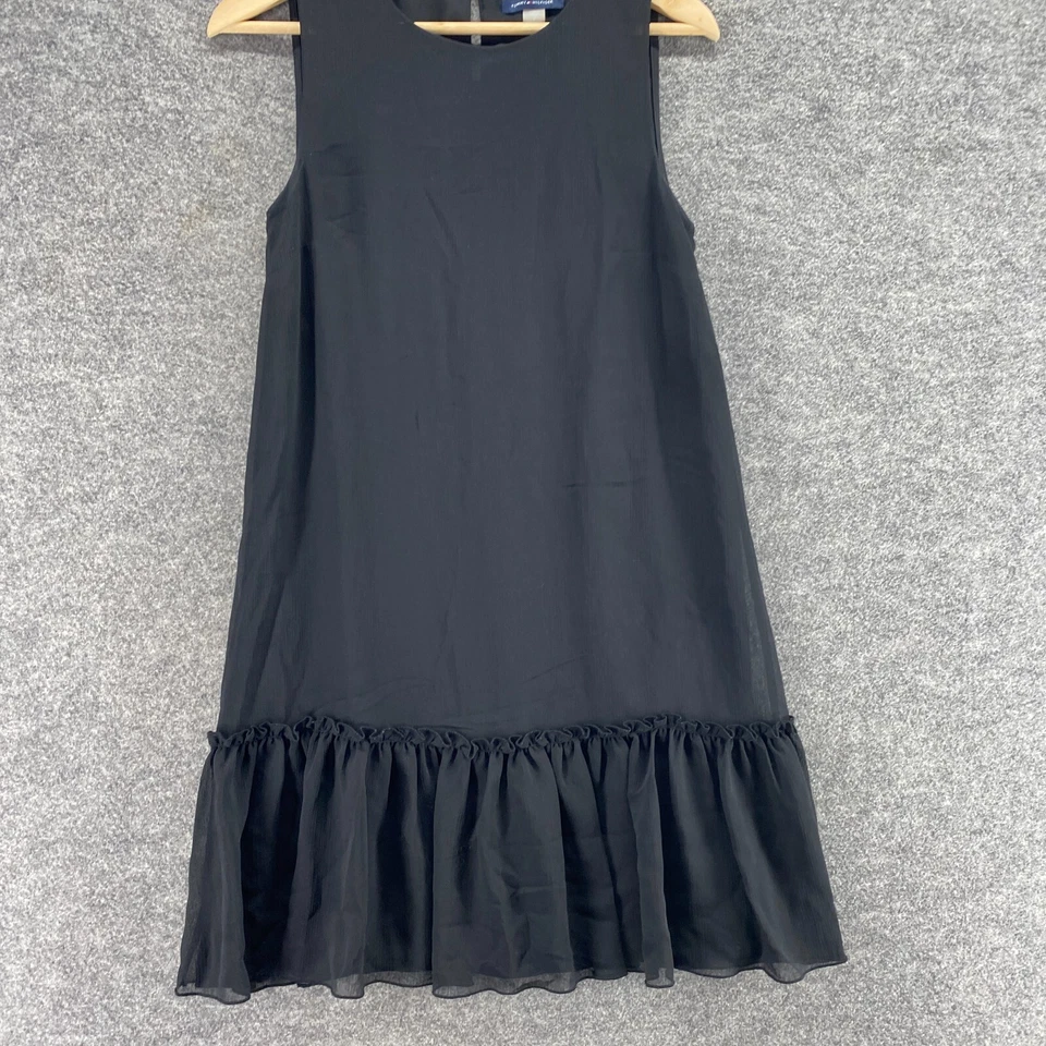 Vestido Tommy Hilfiger Mujer 2 Negro Cambio Corto Cuello Redondo Sin Mangas Gancho y Ojo Foto 4 de 4