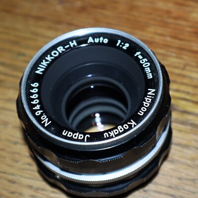 Nikon NIKKOR-H | (x2) Auto 1:2 f=50mm Nippon Japan Lens Pair