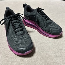 Nike Air Max 720 GS Sneakers Black/Laser Fuchsia AQ3196-017 Youth 4.5