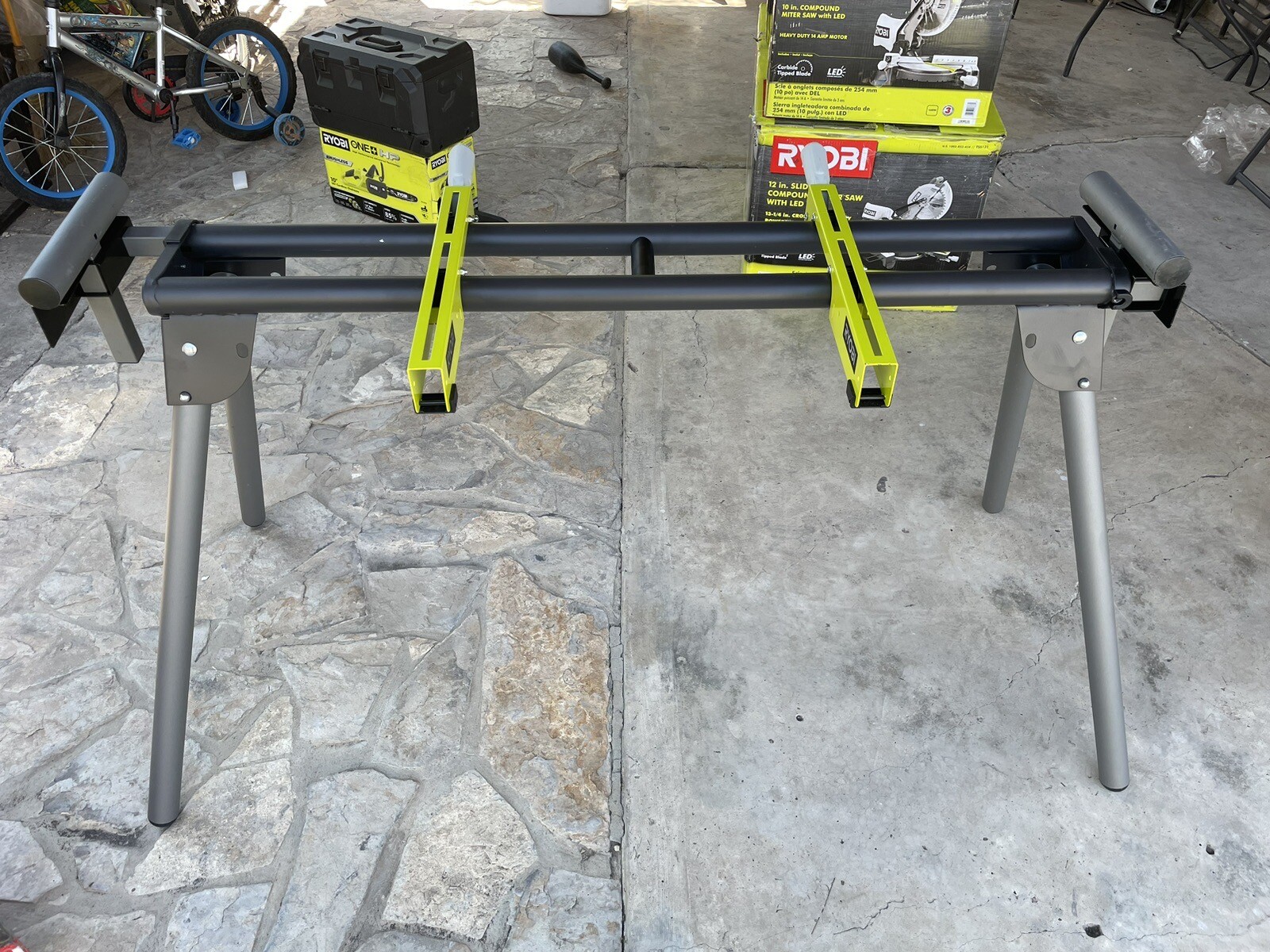 RYOBI Miter Saw Stand 300 lbs Capacity Universal Quick Release Mounting