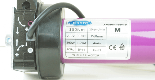 Ellard Schlauchmotor für Rollläden ED59/150NM 150Nm mit manueller Überschreibung - Bild 2 von 2