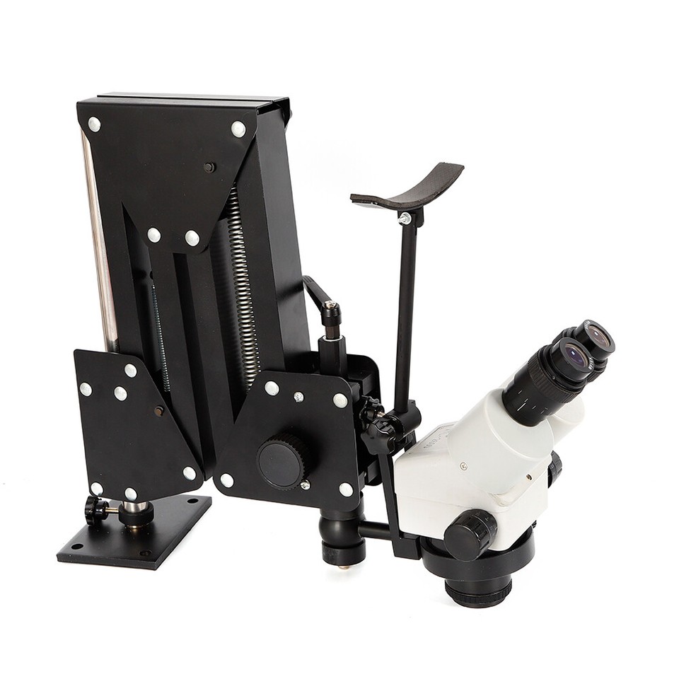7x-45x Zoom Micro Inlaid Mirror Multi-directional Microscope+ Stand ...