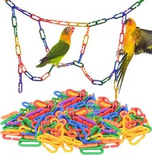 350Pcs Plastic C Clips Hooks Chain Links - Interchangeable Rainbow C-Links for P