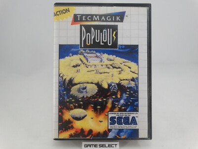 POPULOUS SEGA MASTER SYSTEM 8 BIT PAL EU EUR ITA ITALIAN ORIGINAL