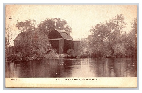 Old Red Mill Riverhead Long Island New York NY DB Postcard V27