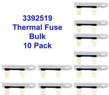 3392519 Dryer Thermal Fuse for Whirlpool Sears Kenmore 10 Pack - Bulk Wholesale
