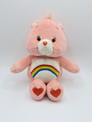 Care Bears Cheer Pink Rainbow Plush Stuffed Animal 9/"