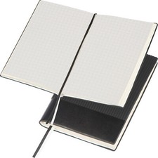 Notizbuch / A6 / 160 karierten Seiten / mit f...