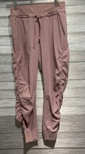 Athleta Attitude Athletic Jogger Pants Ruched Mauve Size 4