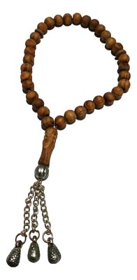 Moroccan Wood Tasbih Muslim Prayer Beads 99 Beads Subha