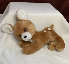 Dakin 1977 Vintage Plush Fawn Deer Stuffed Animal Christmas Toy