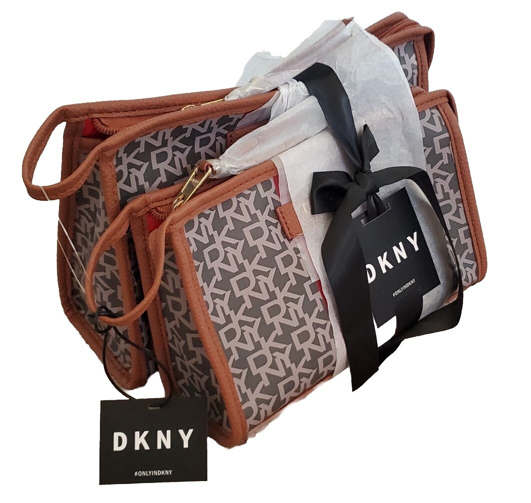 dkny cosmetic bag set