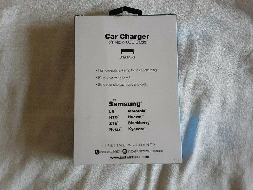 Cargador de coche solo inalámbrico para Samsung, LG HTC, Huawel, ZTE, Motorola Foto 2 de 3