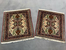 2 x echte roudbar  Pärchen Orientteppiche Perser Top  circa 60x55 cm NEU!
