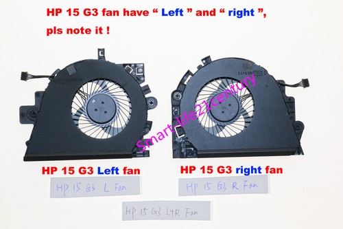 New For HP ZBooK 15 G3 (Note: isn't ZBooK 15U G3) Laptop Left+Right Fan 1 pair - 第 1/2 張圖片