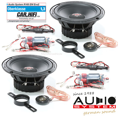 Audio System R-165 EM EVO2 260 Watt 16,5cm Auto Lautsprecher Boxen Set Radion