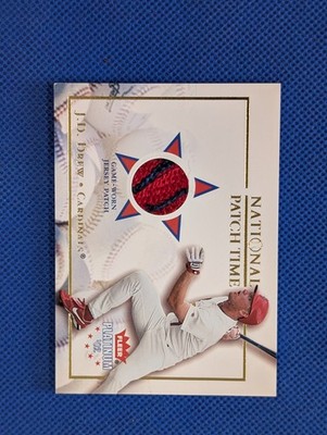 2002 Fleer Platinum - National Patchtime J.D. Drew /210 (MEM)