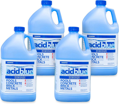 #ad #ad Champion AcidBlue Muriatic Acid 1 Gallon Pack of 4 $59.99