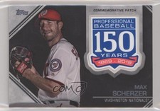 2019 Topps 150th Anniversary Commemorative Series 2 Max Scherzer Patch wb1