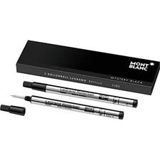 Mont Blanc Rollerball Refill, Legrand Fine, 2X1, Mystery Black 105166 