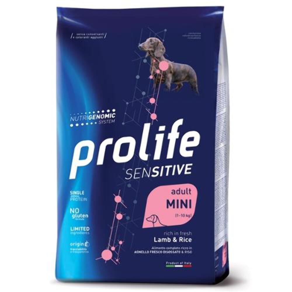 PROLIFE SENSITIVE ADULT MINI RICCO IN AGNELLO E RISO 2 KG.