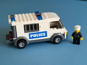 LEGO City #7245 -Prisoner Transport Blue Stickers -Sold As Shown Mostly Complete