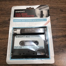 Vintage Knight Cassette Head Cleaner Sealed Audio Tape Deck Cleaning NIP