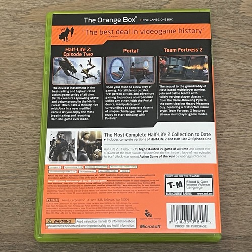 Orange Box - Microsoft Xbox 360 Half-Life 2: Episode 2, Team Fortress 2, Portal - Picture 2 of 10