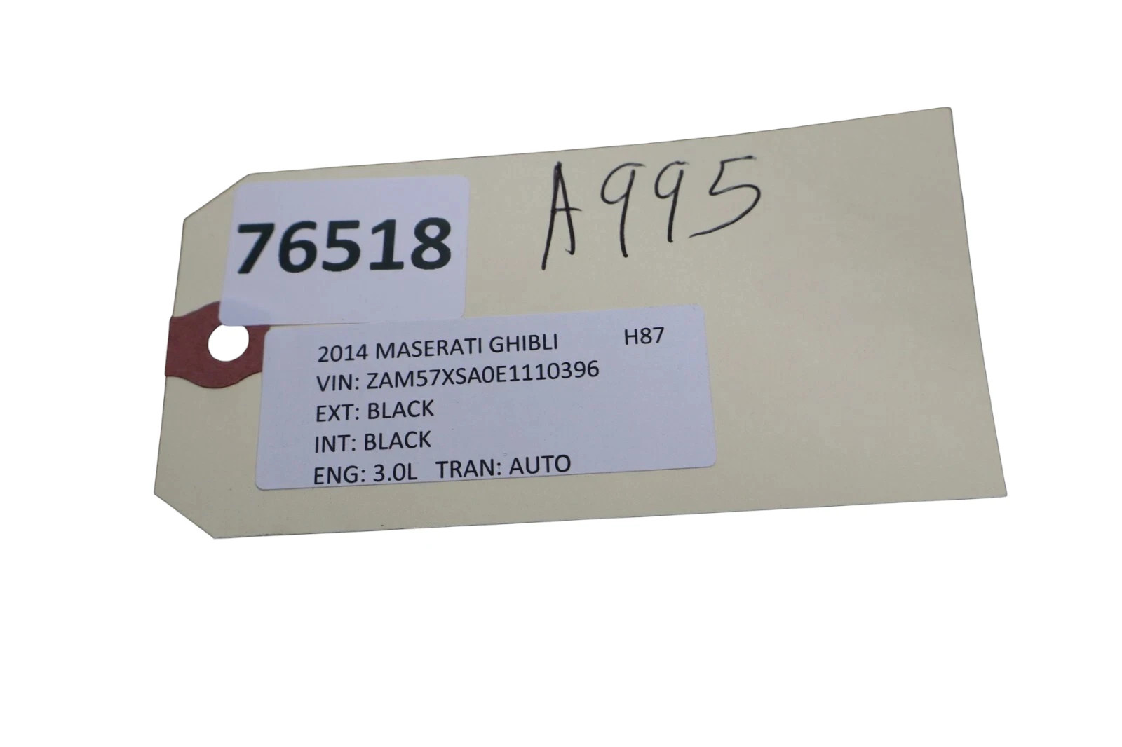 Maserati Ghibli 2014-2017 Ignition switch