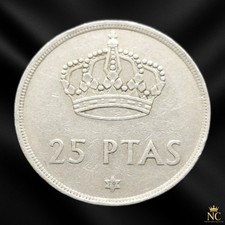 Espagne – 1979 – 25 pesetas Juan Carlos étoile (N0601)