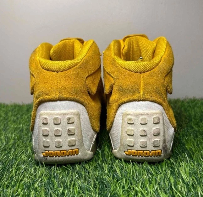 Nike Air Jordan 18 Retro Amarillo Ocre Gamuza Talla 10 Tenis Zapatos AA2494-701 Foto 4 de 4