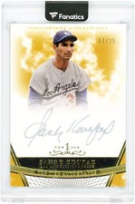 Sandy Koufax Dodgers Signed 2011 Topps Tier One Silver Ink #T1-SK #17/25 Card