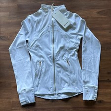 White Women  s Lululemon Define Jacket With Gold Zipper Size 2