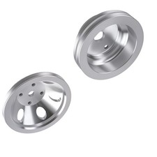 Crank Pulley Drive Kit For Sbc 265 283 305 327 350 383 400 Long Pump Aluminum