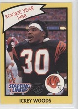 1990 Kenner Starting Lineup Ickey Woods (Yellow Border) 0a1